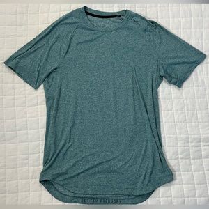 Lululemon Men’s Drysense Short Sleeve Shirt Size L Teal Blue